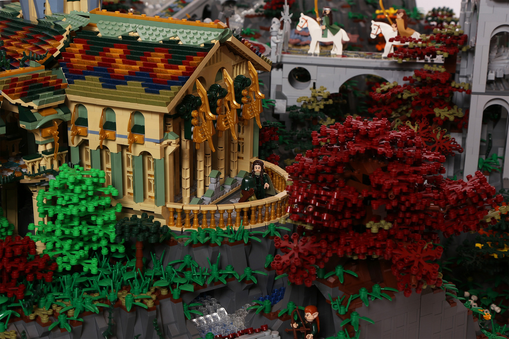 Amazing LEGO creations by Alice Finch - Elrond's Study in Rivendell